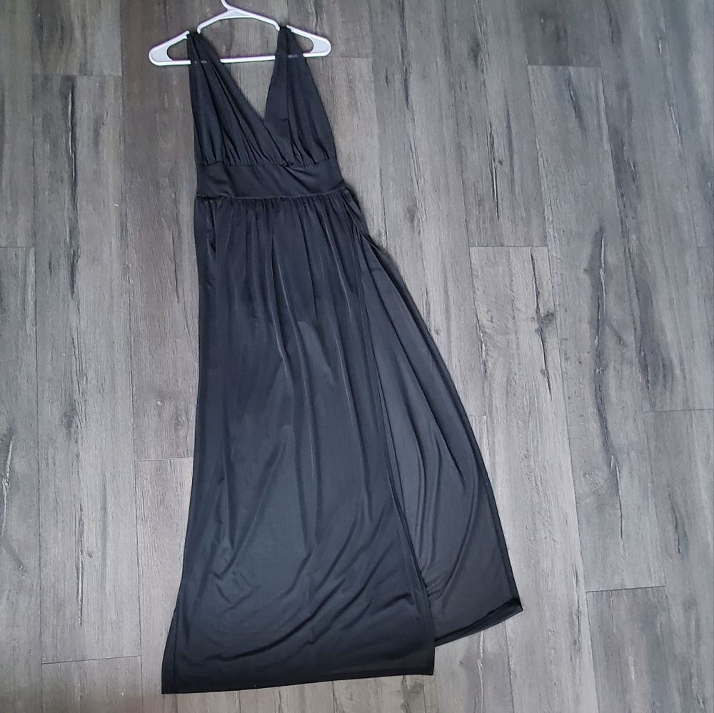 Sheer black dress romper